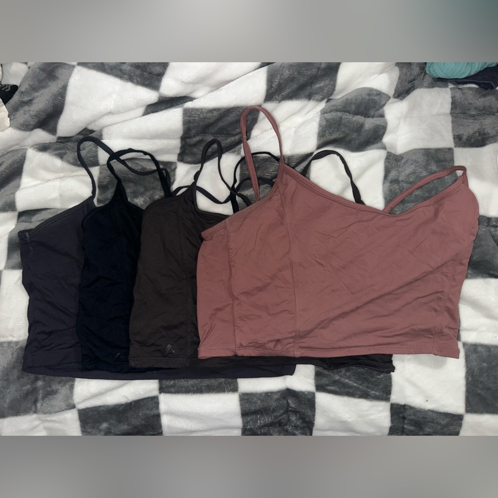 Alphalete Women's Sports Bras Bundle ONLY 2 pink and grey